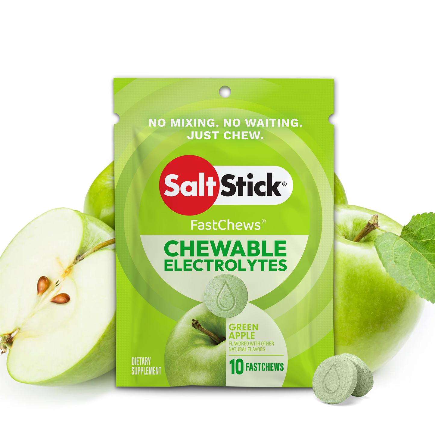 SaltStick FastChews | Green Apple | 10 Pack