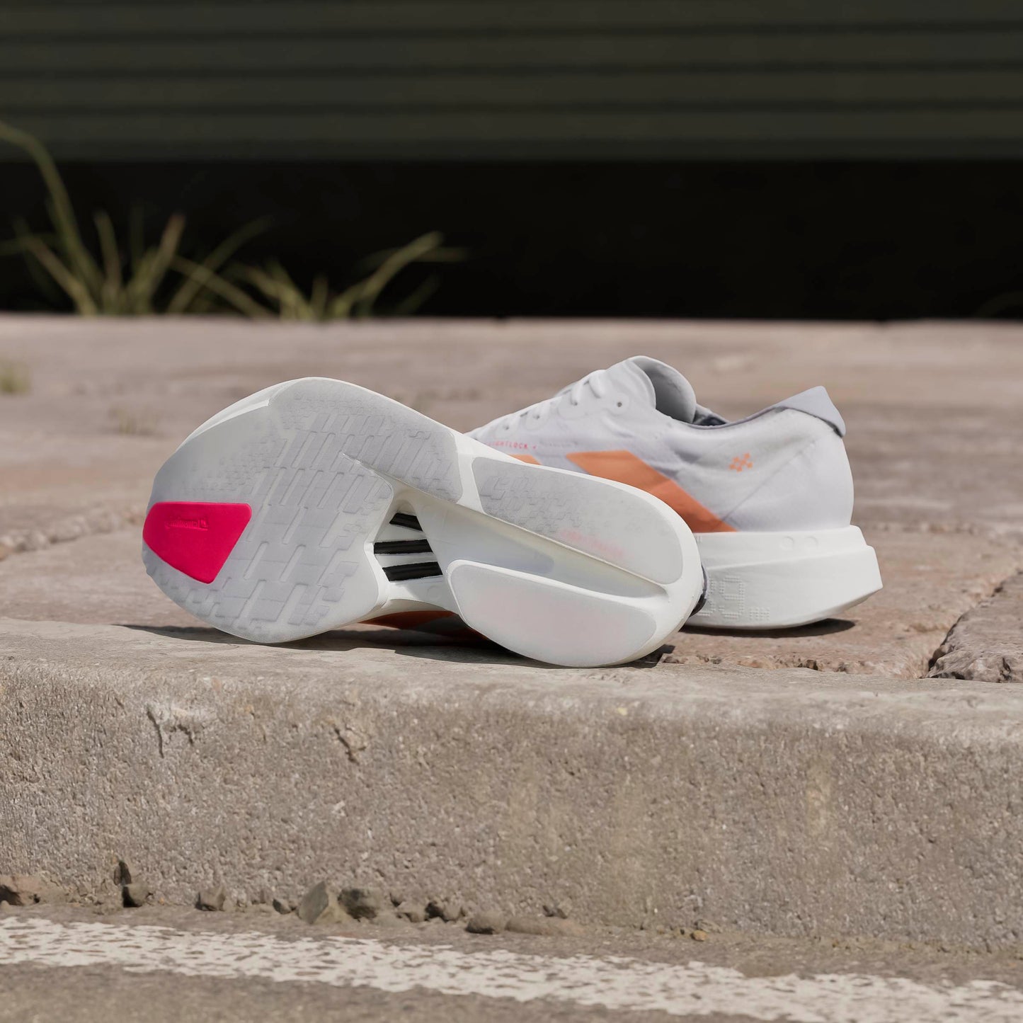 adidas Adizero Adios Pro 4 | Cloud White / Beam Orange / Lucid Red | Womens