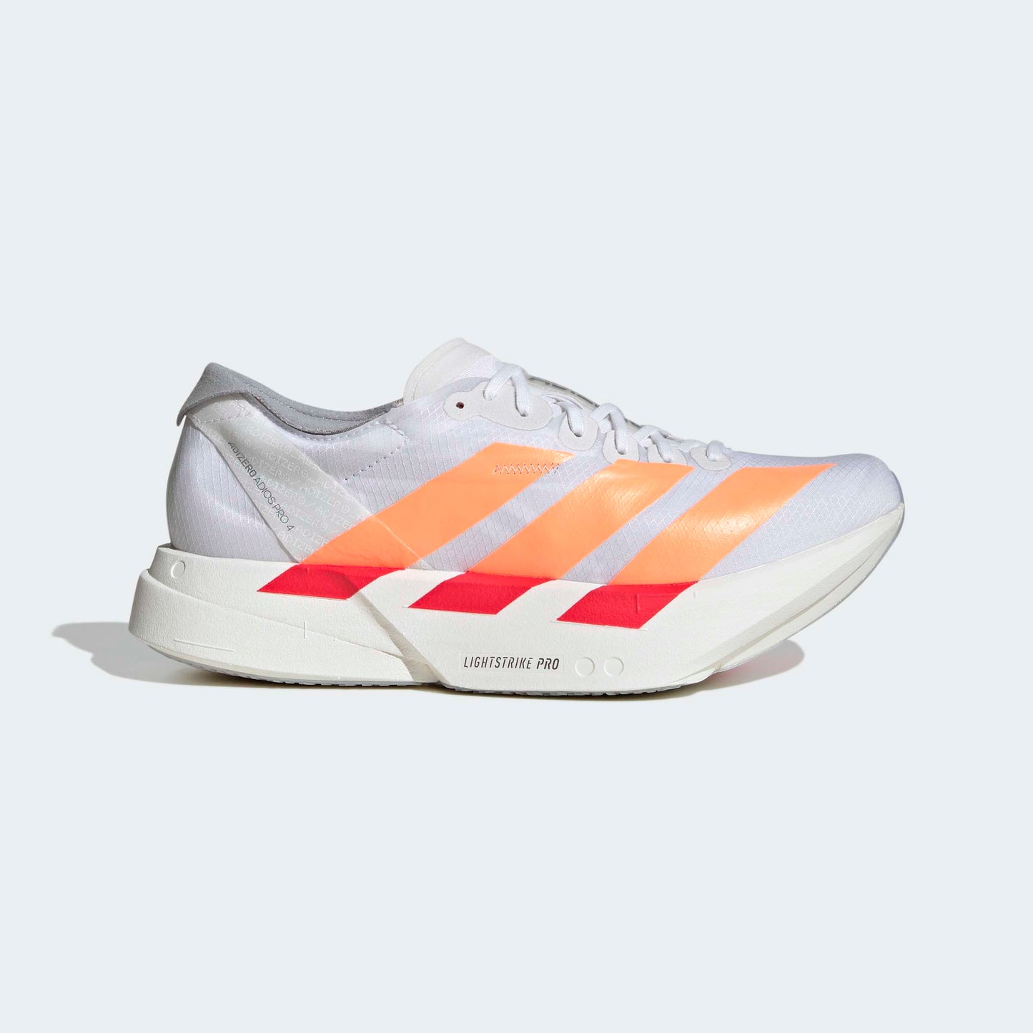 adidas Adizero Adios Pro 4 | Cloud White / Beam Orange / Lucid Red | Womens