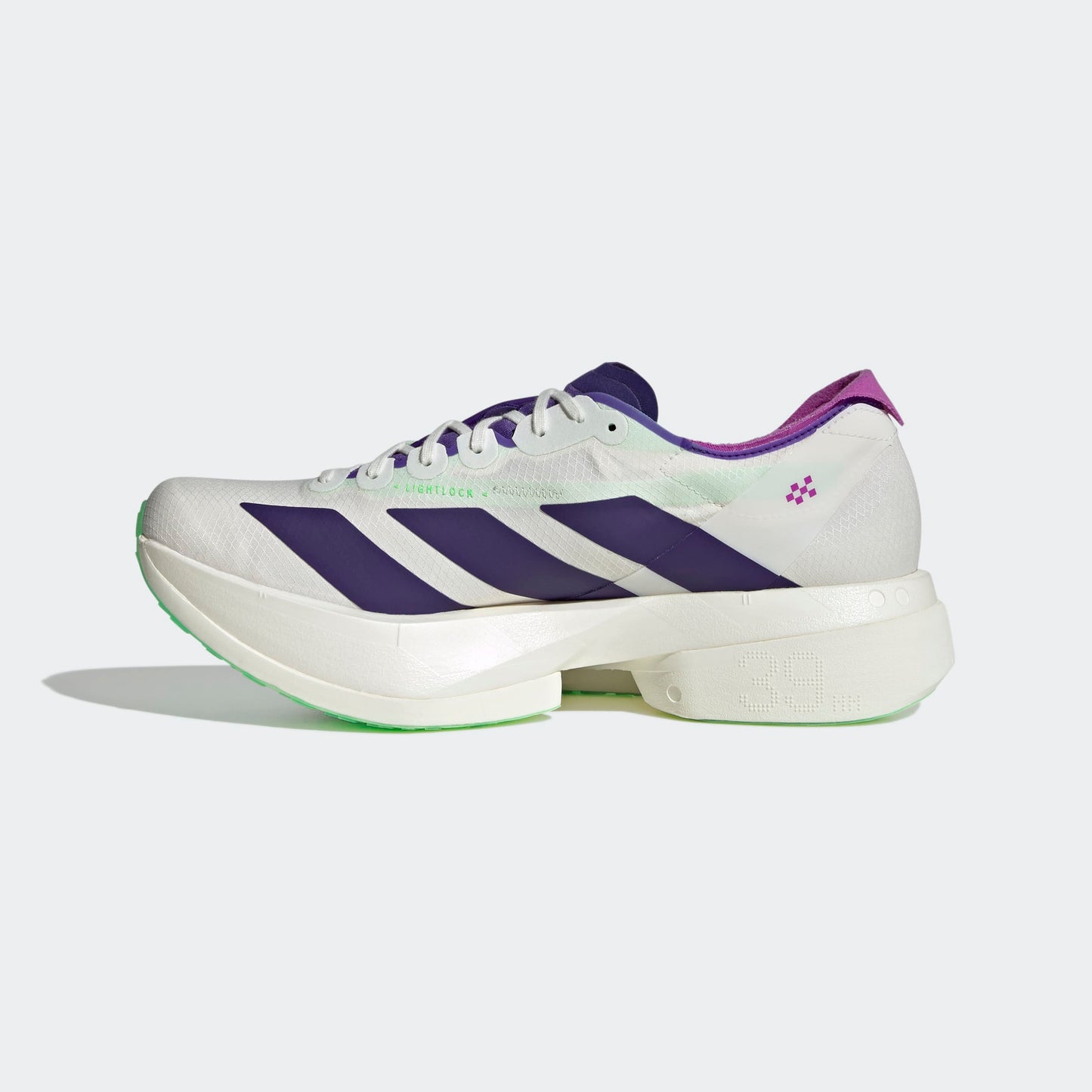 adidas Adizero Adios Pro 4 | Core White / Collegiate Purple / Lime Burst | Mens