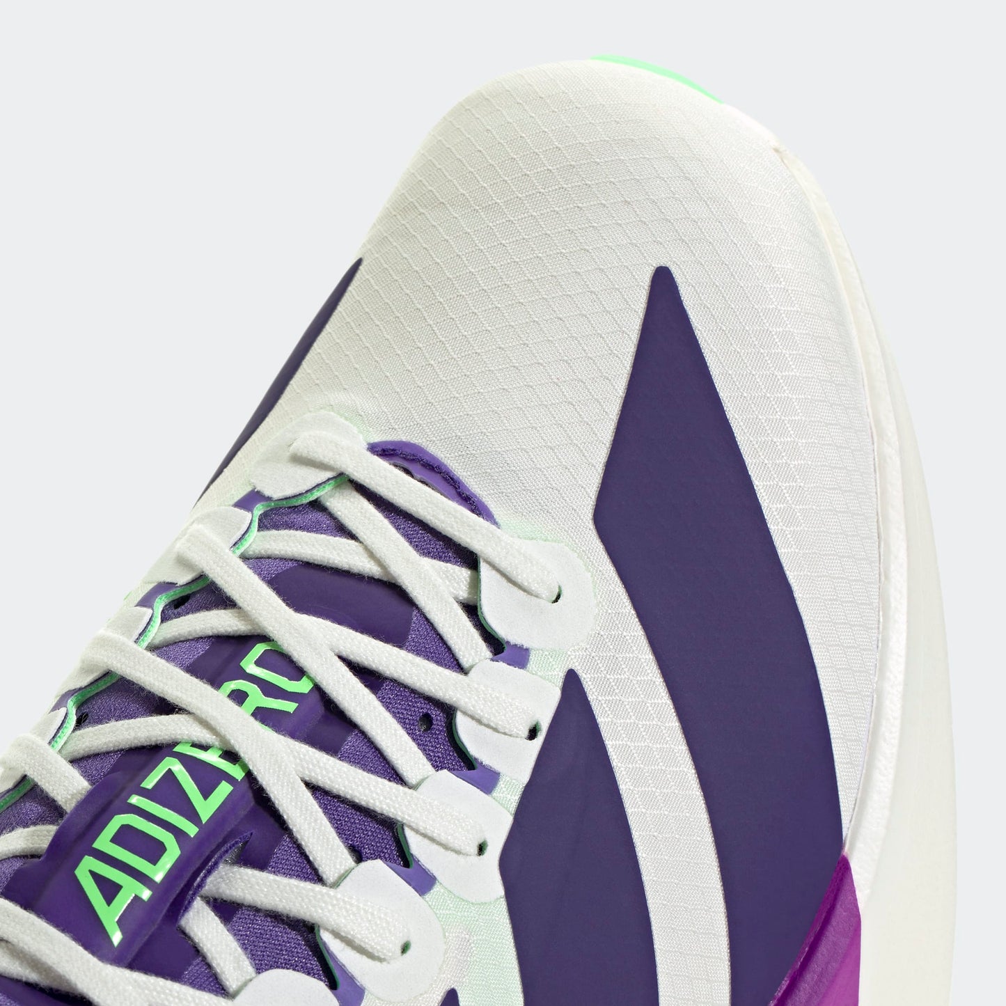 adidas Adizero Adios Pro 4 | Core White / Collegiate Purple / Lime Burst | Mens