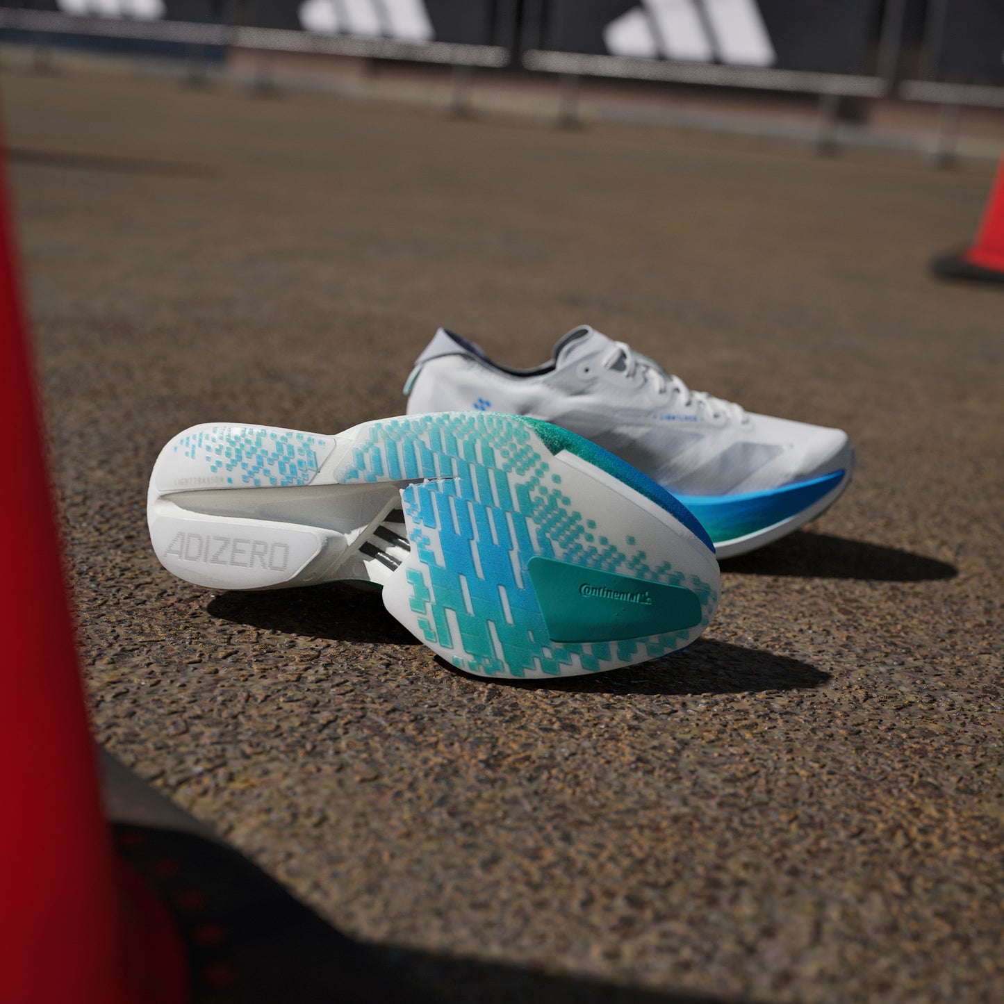 adidas Adizero Adios Pro 4 | Crystal White / Matte Silver / Glory Green | Womens