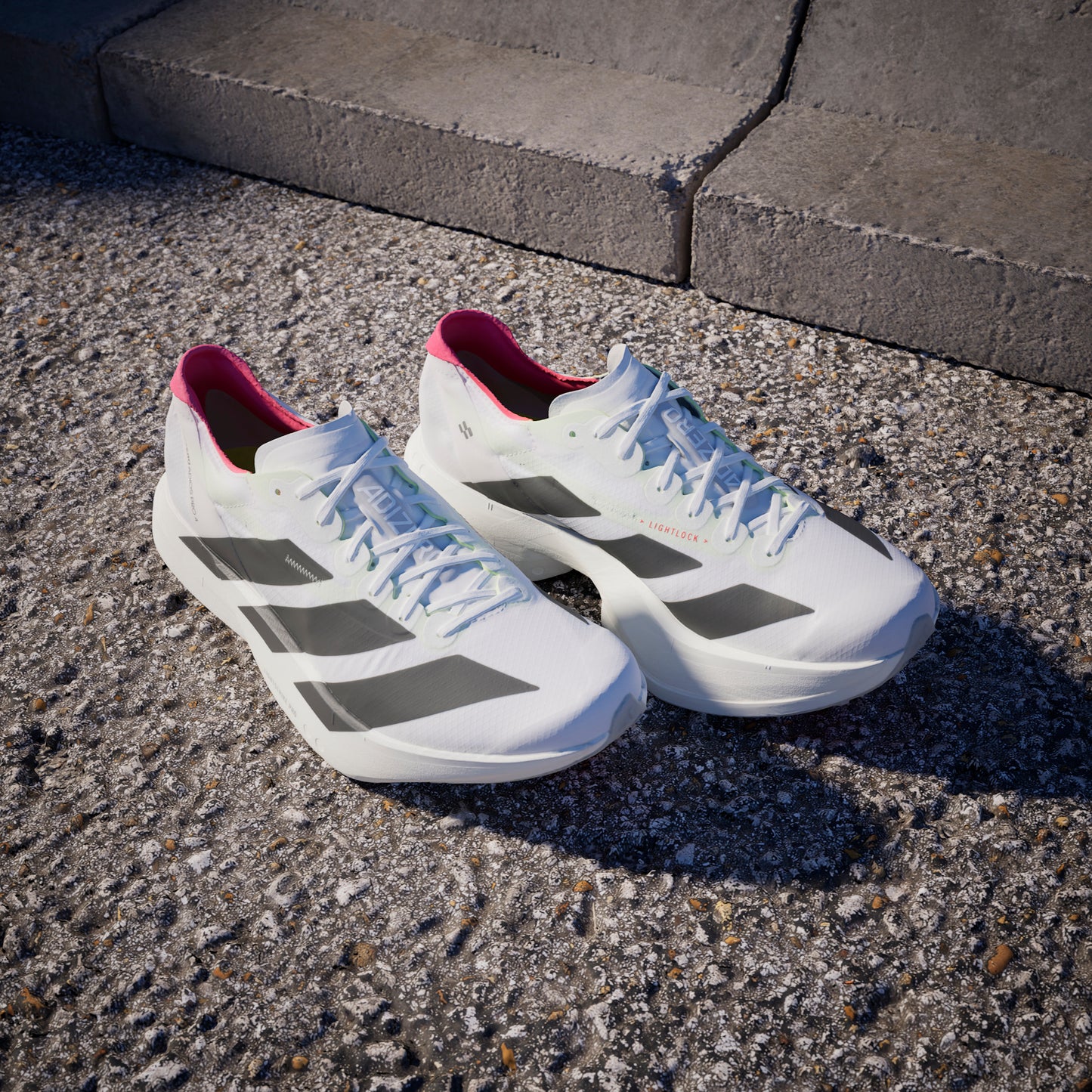 adidas Adizero Adios Pro 4 | Footwear White / Core Black / Silver Metallic | Mens