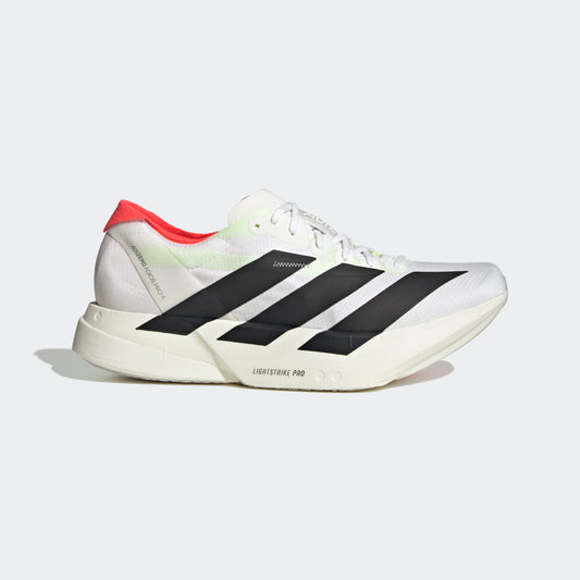 adidas Adizero Adios Pro 4 | Footwear White / Core Black / Silver Metallic | Mens