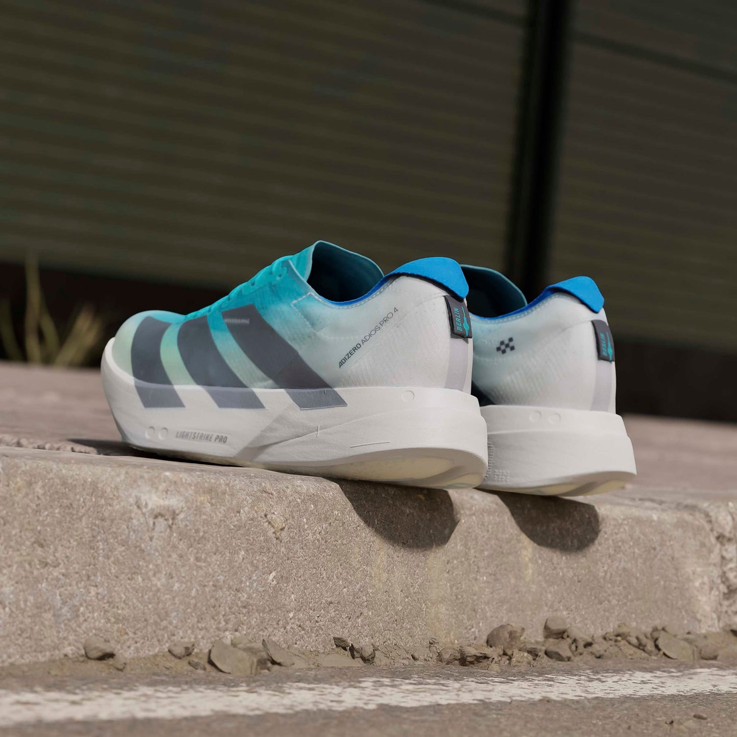 adidas Adizero Adios Pro 4 | Hi-Res Aqua / Iron Metallic / Grey One | Mens
