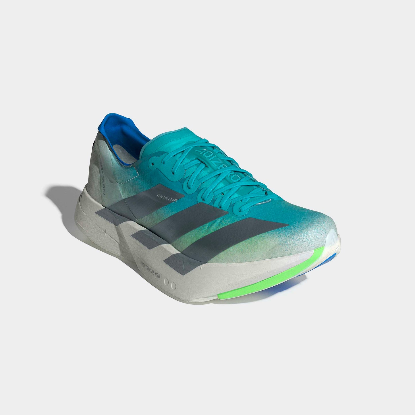 adidas Adizero Adios Pro 4 | Hi-Res Aqua / Iron Metallic / Grey One | Mens