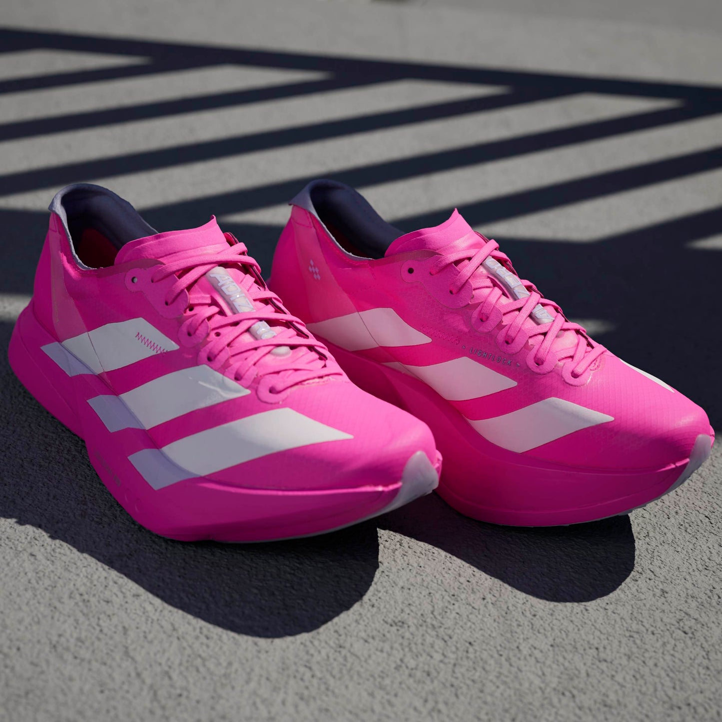 adidas Adizero Adios Pro 4 | Shock Pink / Zero Metallic / Aurora Plum | Womens