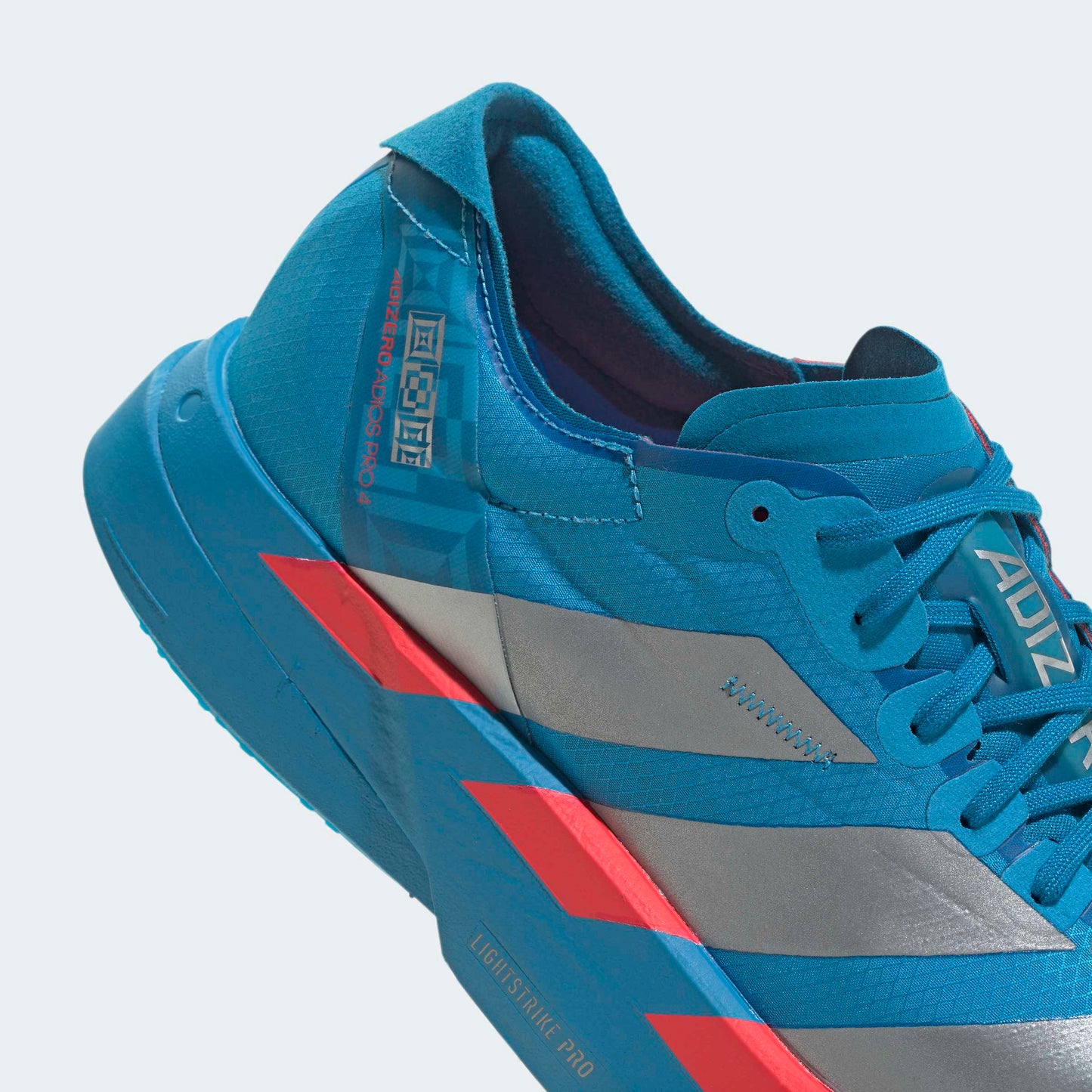 adidas Adizero Adios Pro 4 | Solar Blue / Silver Metallic / Lucid Red | Mens