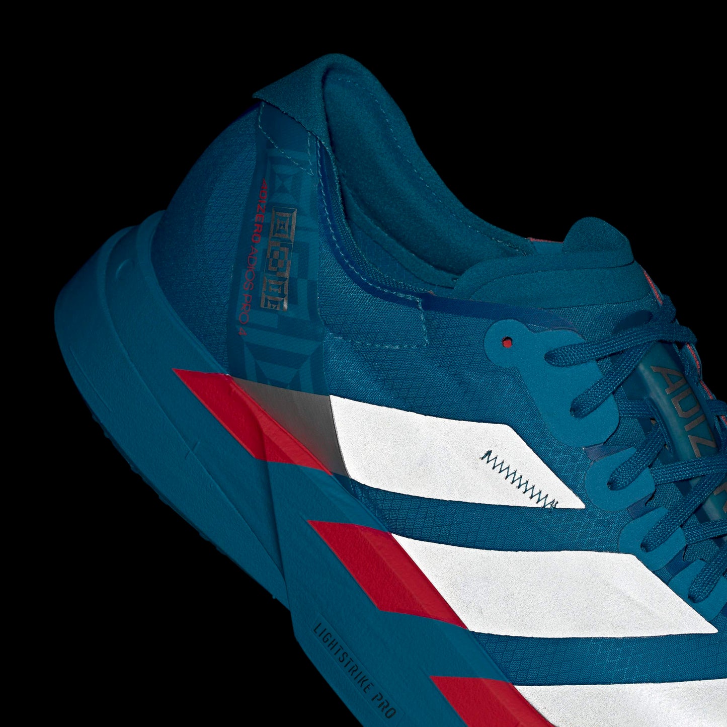adidas Adizero Adios Pro 4 | Solar Blue / Silver Metallic / Lucid Red | Mens