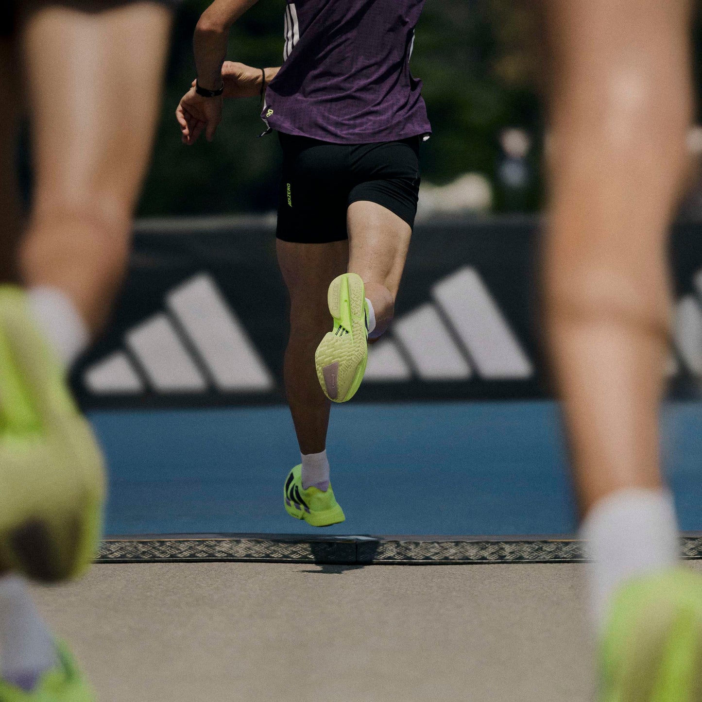 adidas Adizero Adios Pro 4 | Solar Yellow / Aurora Plum / Powder Plum | Mens