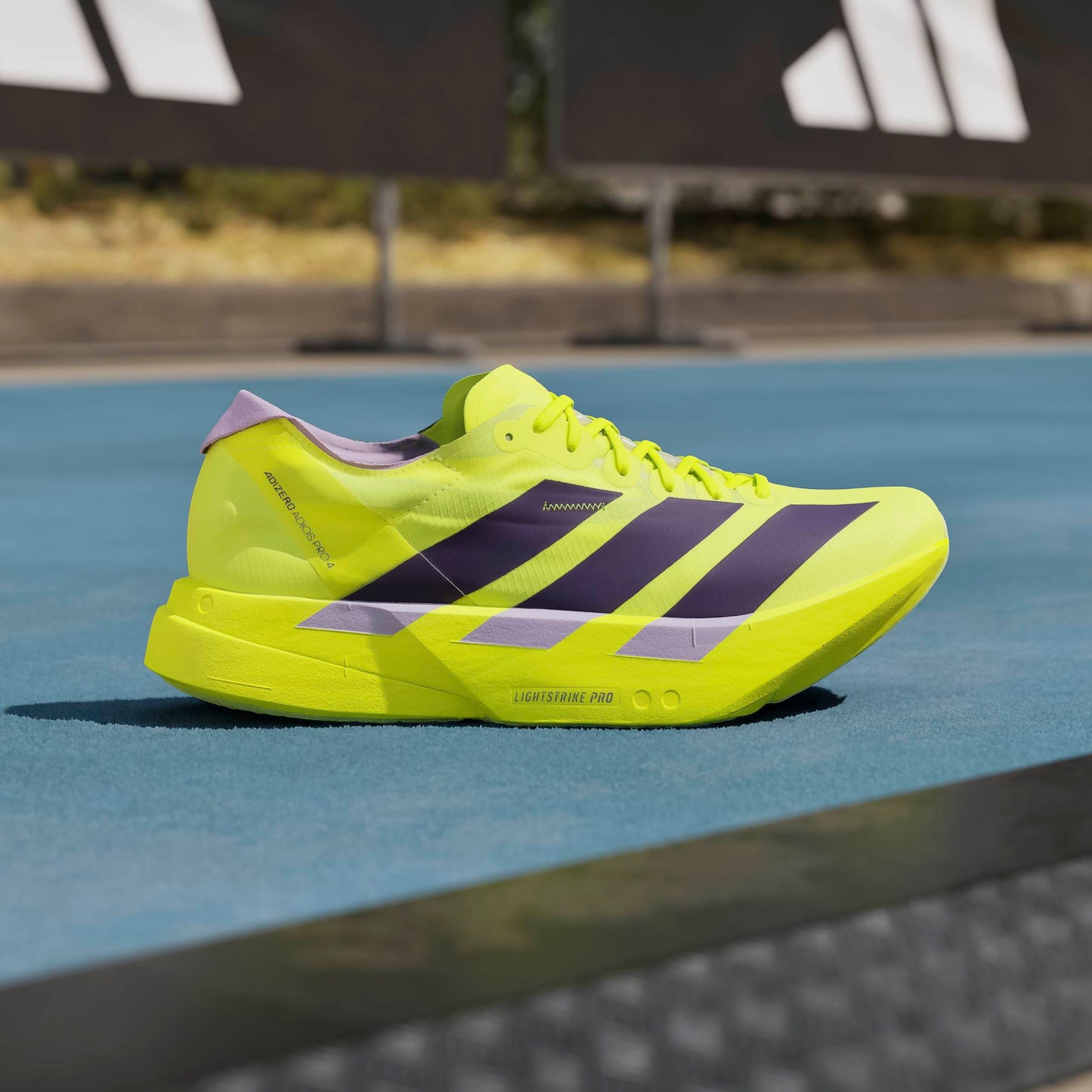 adidas Adizero Adios Pro 4 | Solar Yellow / Aurora Plum / Powder Plum | Mens