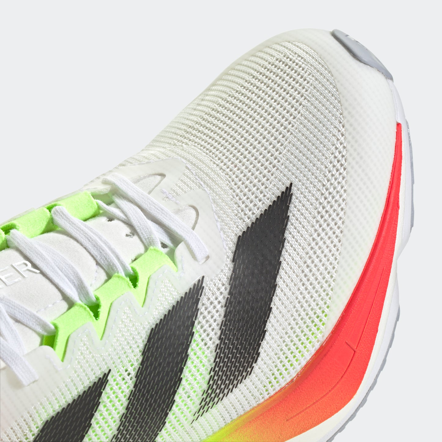 adidas Adizero Boston 12 | Footwear White / Core Black / Lucid Red | Womens