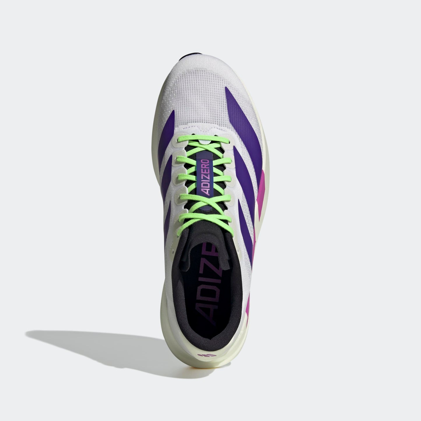 adidas Adizero Evo SL | Cloud White / Collegiate Purple / Lime Burst | Mens