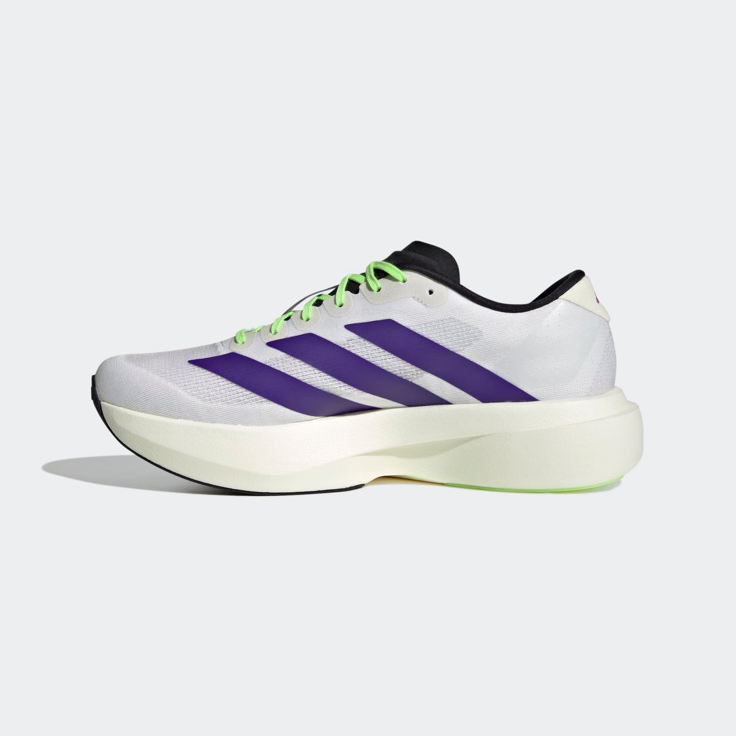 adidas Adizero Evo SL | Cloud White / Collegiate Purple / Lime Burst | Mens
