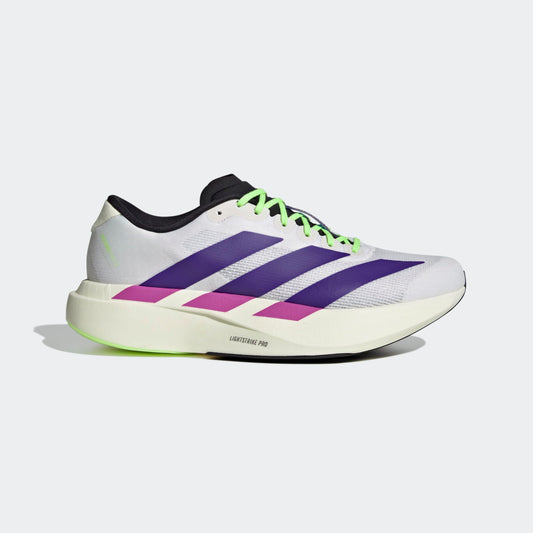 adidas Adizero Evo SL | Cloud White / Collegiate Purple / Lime Burst | Mens