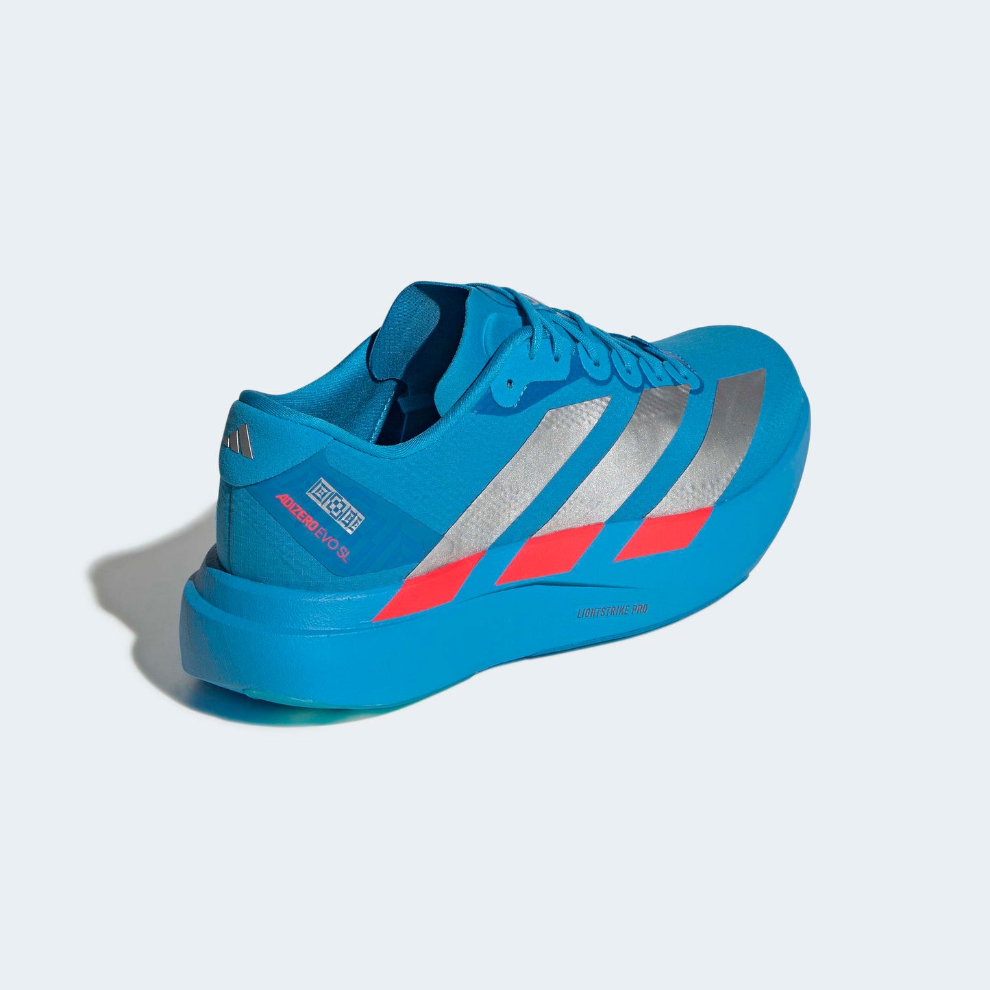 adidas Adizero Evo SL | Solar Blue / Silver Metallic / Lucid Red | Mens