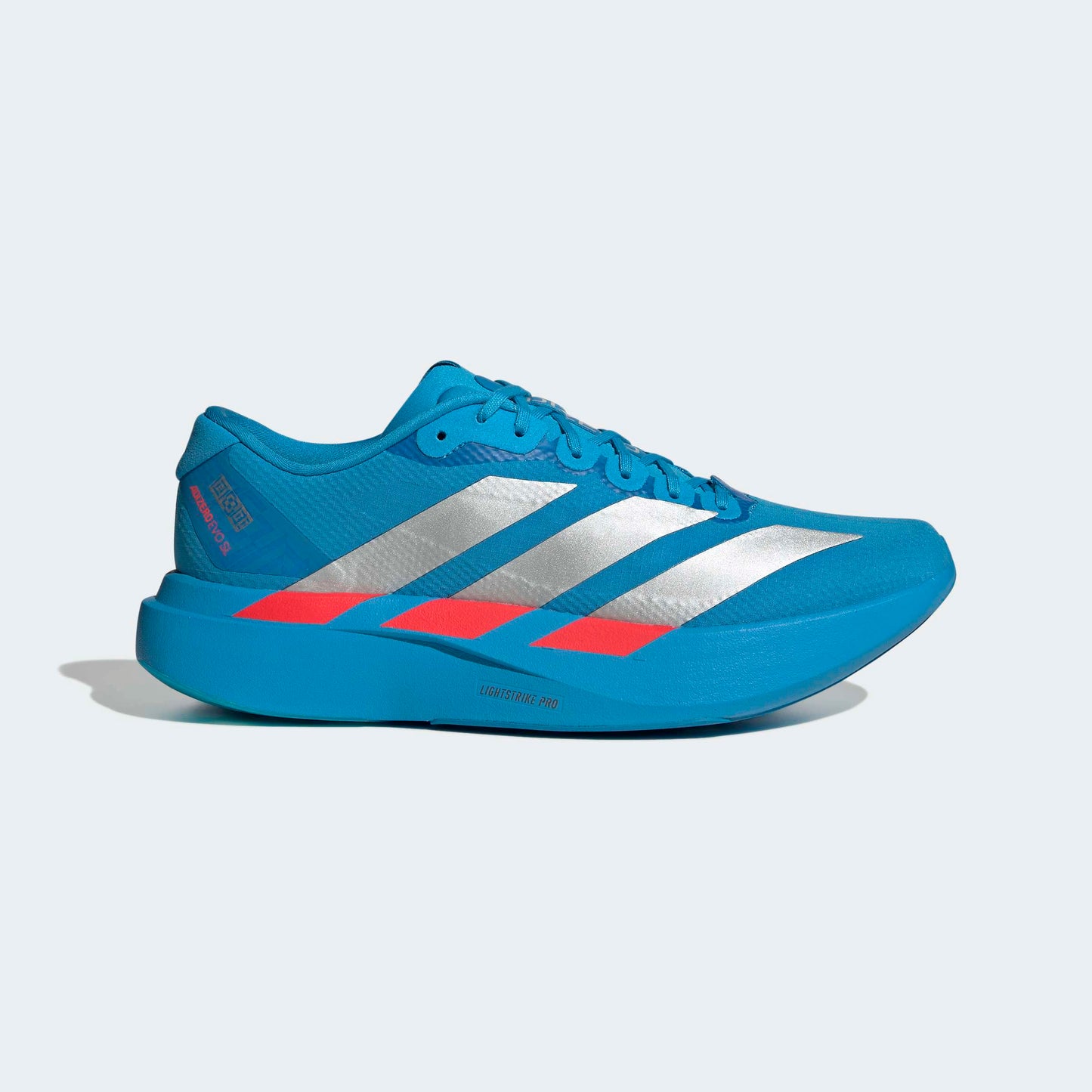 adidas Adizero Evo SL | Solar Blue / Silver Metallic / Lucid Red | Mens