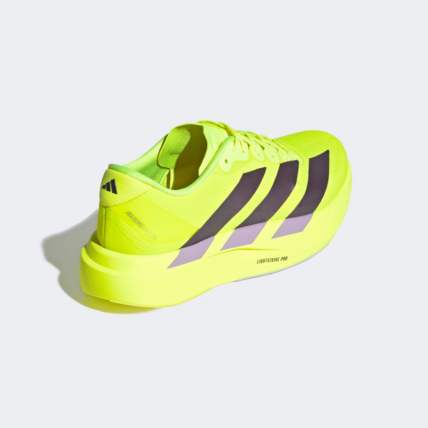 adidas Adizero Evo SL Woven | Solar Yellow / Aurora Plum / Powder Plum | Mens