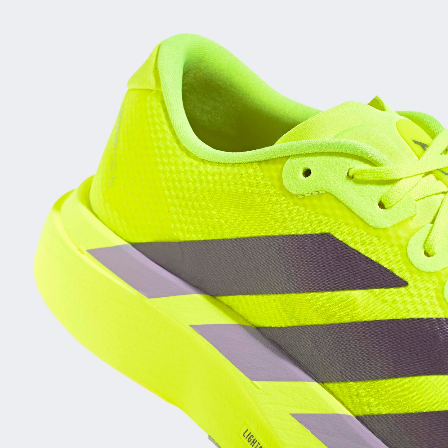 adidas Adizero Evo SL Woven | Solar Yellow / Aurora Plum / Powder Plum | Mens