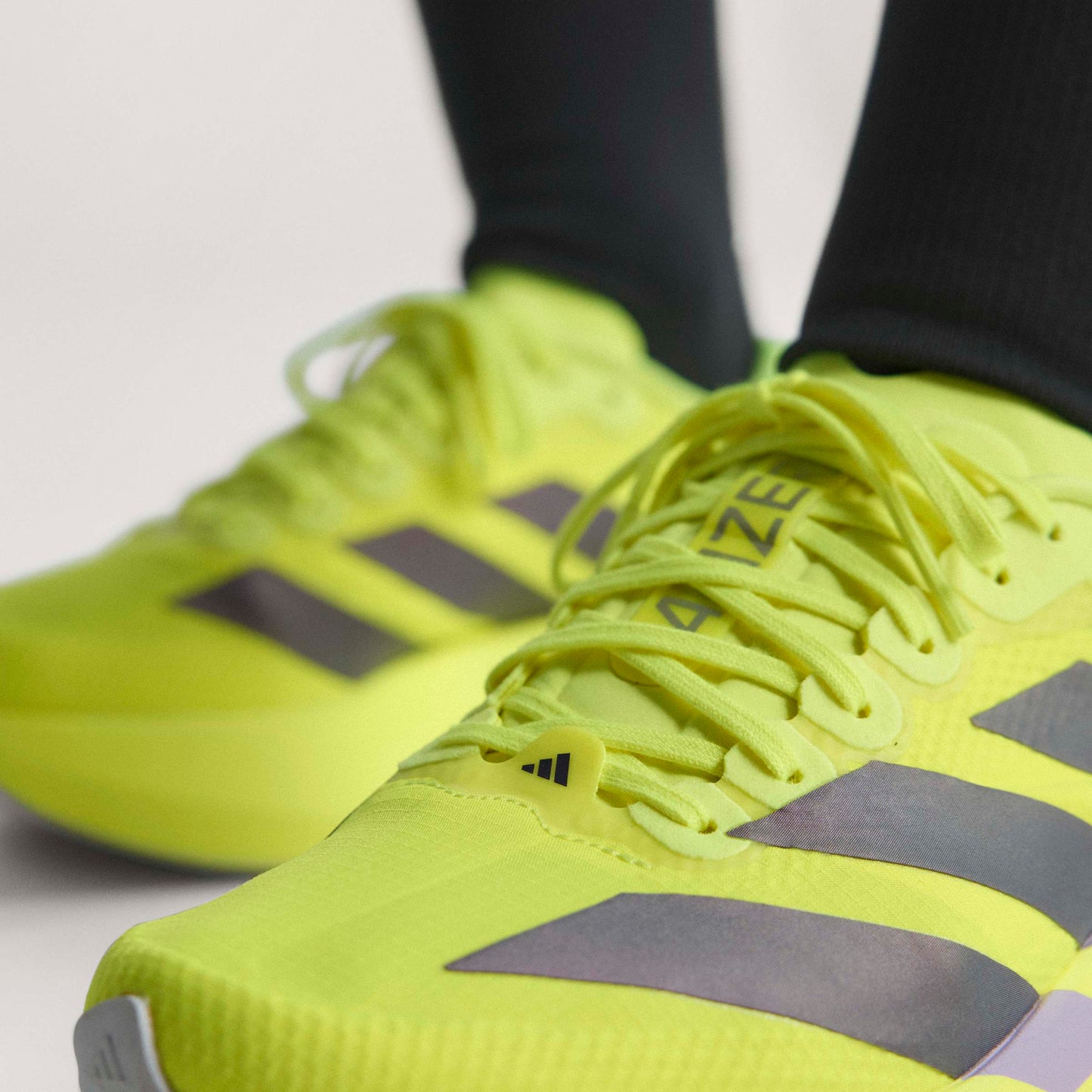 adidas Adizero Evo SL Woven | Solar Yellow / Aurora Plum / Powder Plum | Womens