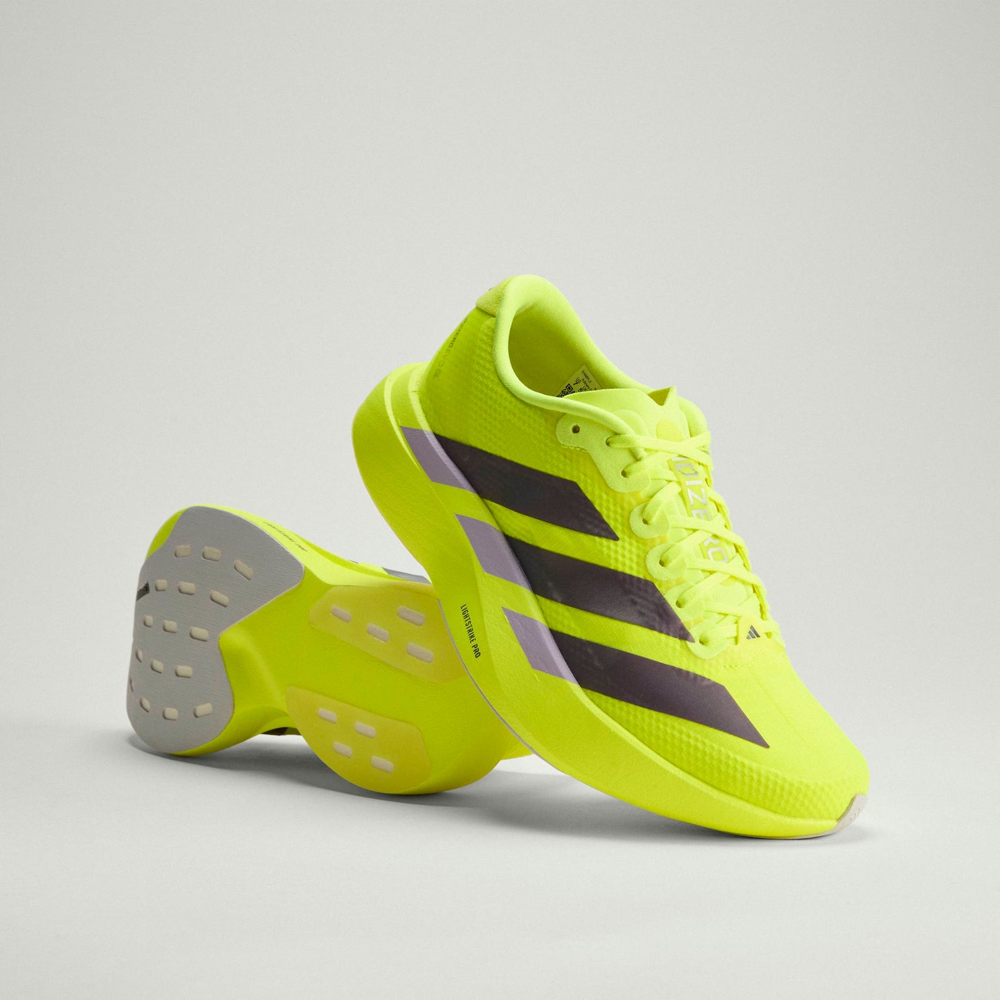 adidas Adizero Evo SL Woven | Solar Yellow / Aurora Plum / Powder Plum | Womens