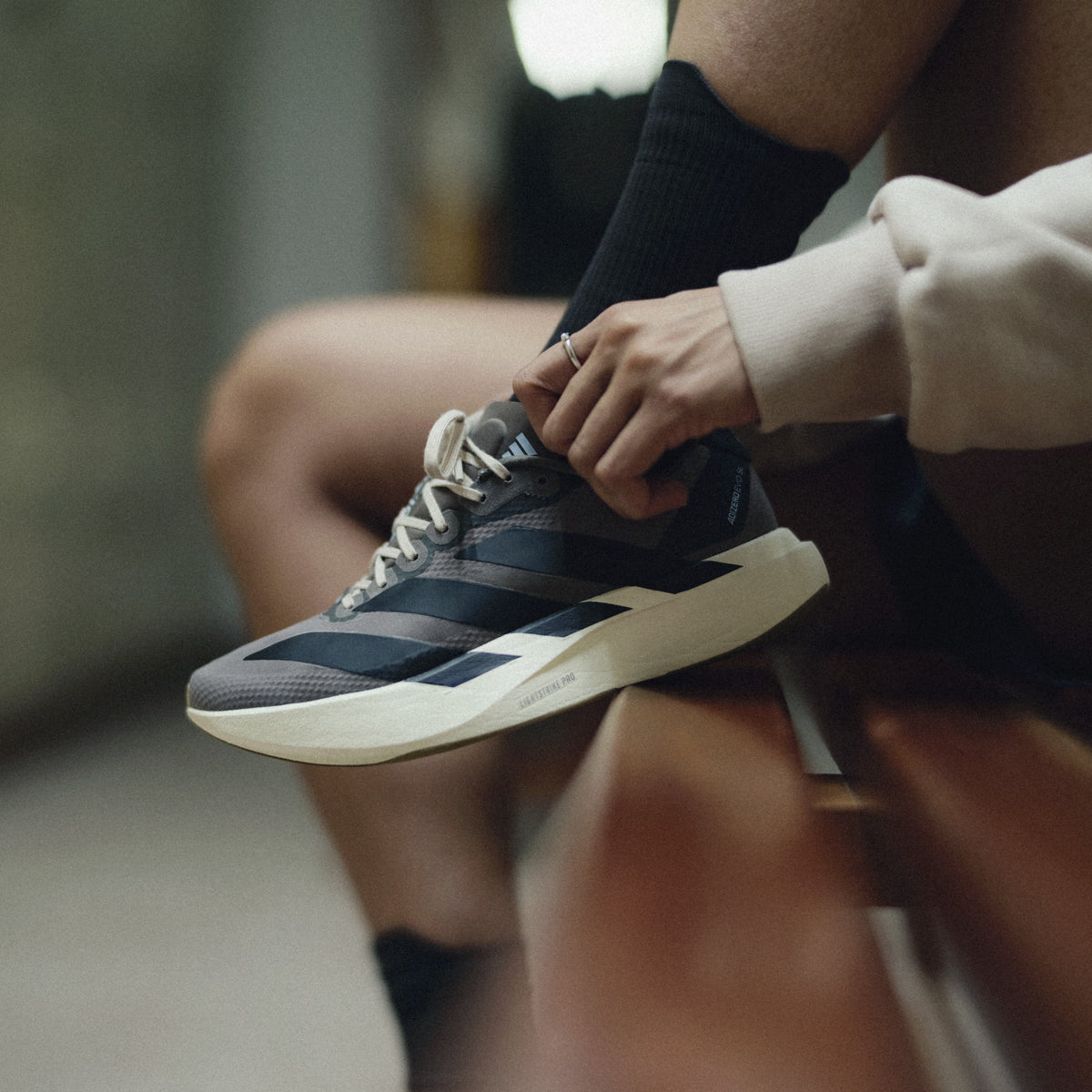 adidas Adizero Evo SL Woven H.Koumori | Charcoal / Night Grey / Clear Sky | Womens