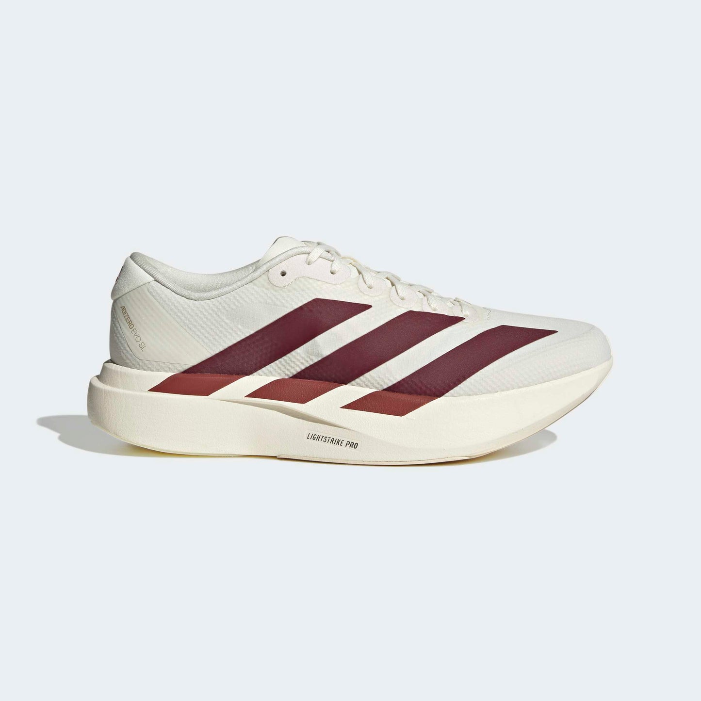 adidas Adizero Evo SL Woven | Off White / Maroon / Mystery Red | Mens
