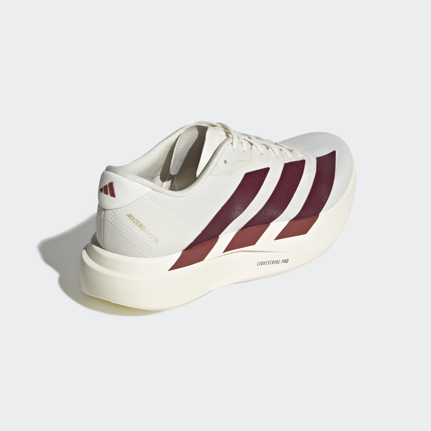 adidas Adizero Evo SL Woven | Off White / Maroon / Mystery Red | Mens