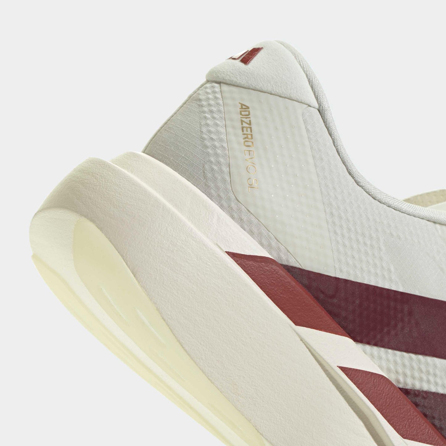 adidas Adizero Evo SL Woven | Off White / Maroon / Mystery Red | Mens