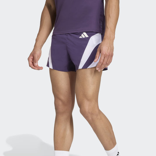 adidas Adizero NYC 3" Short | Aurora Plum | Mens