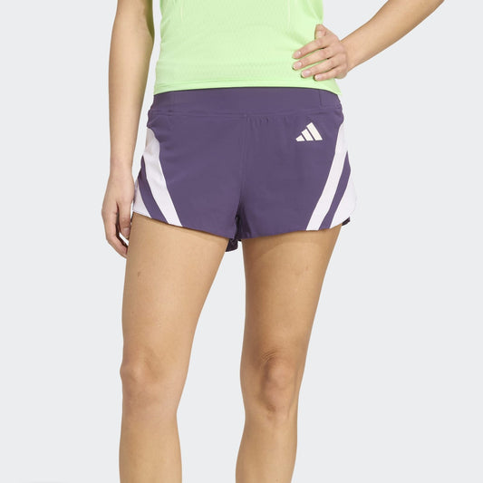 adidas Adizero NYC 3" Short | Aurora Plum | Womens