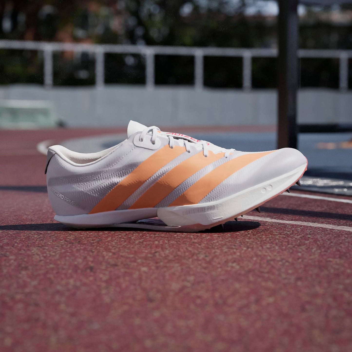 adidas Adizero Prime SP 4 Spikes | Cloud White / Lucid Orange / Lucid Red | Unisex