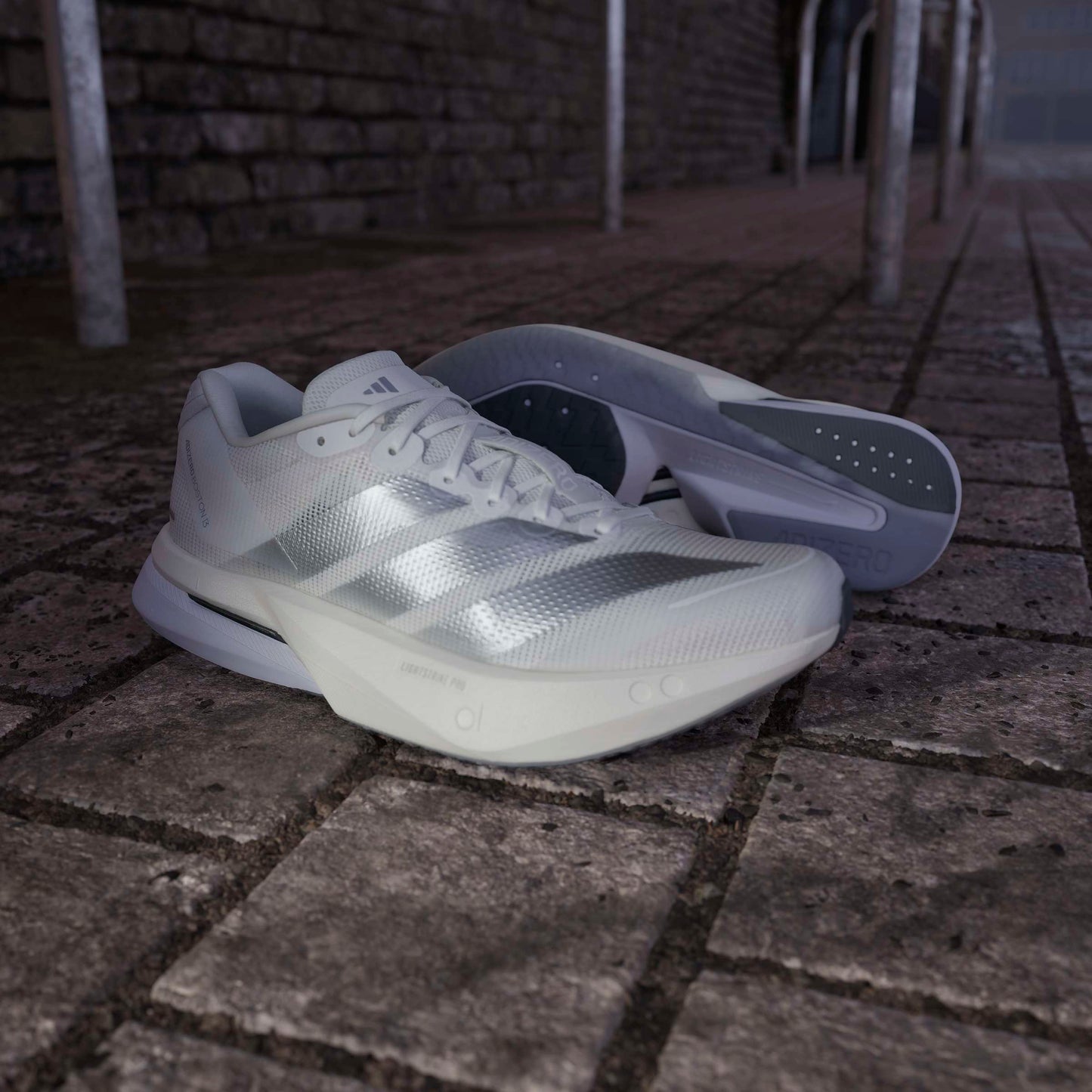 adidas Boston 13 | Cloud White / Matte Silver / Dash Grey | Womens