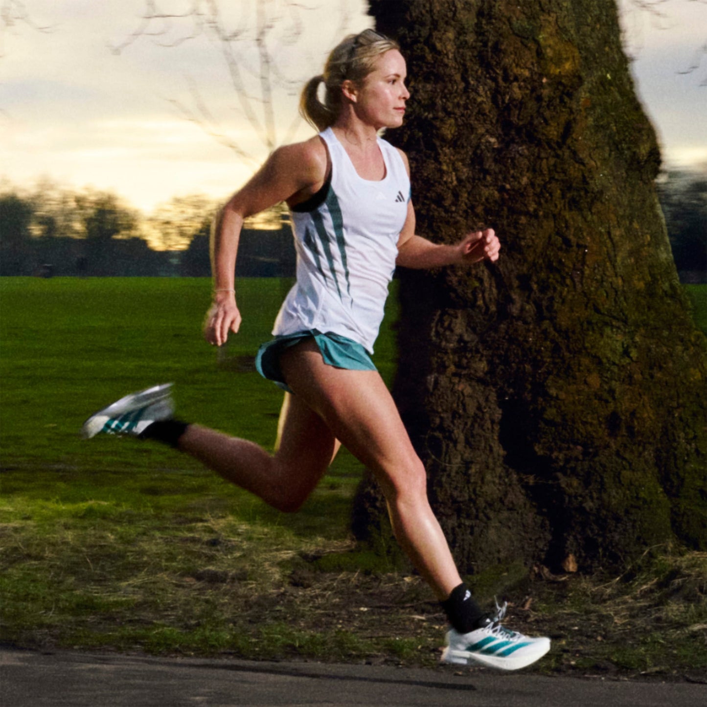 adidas Boston 13 | Cloud White / Pure Teal / Grey | Womens