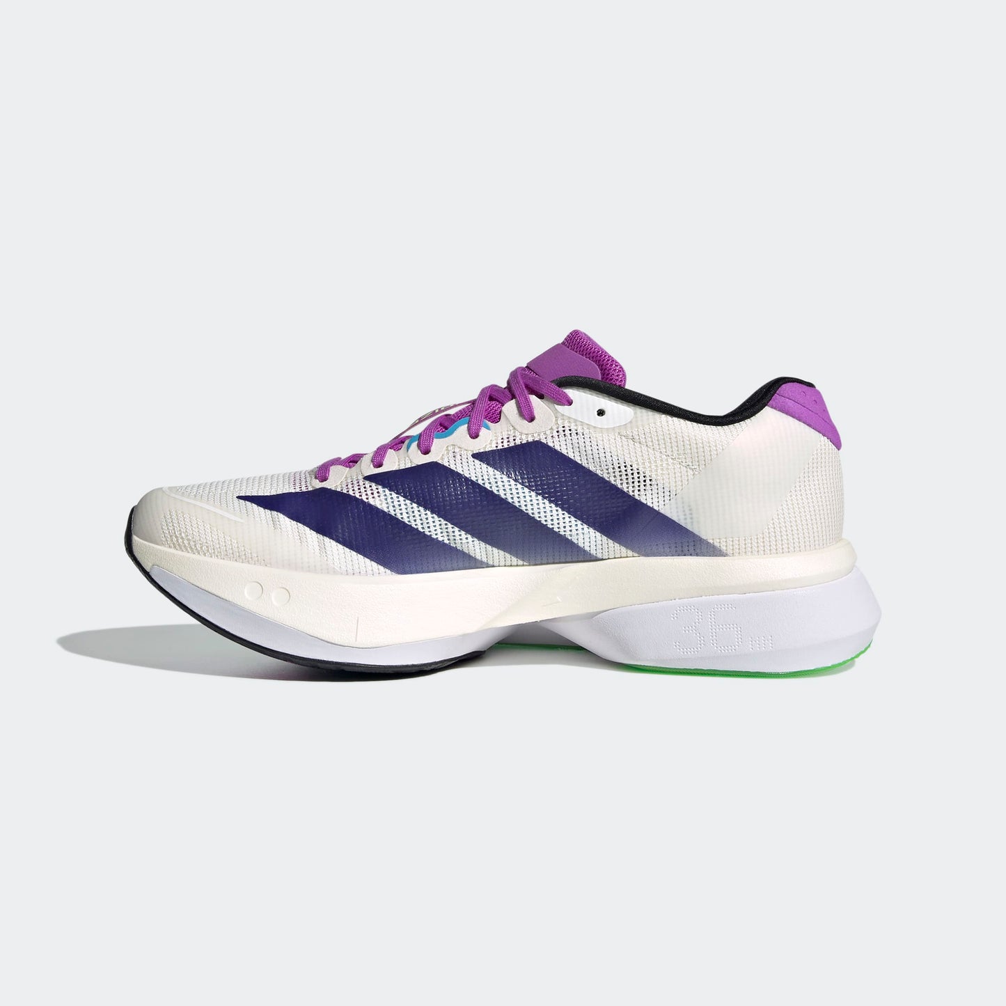 adidas Boston 13 | Core White / Collegiate Purple / Lime Burst | Womens