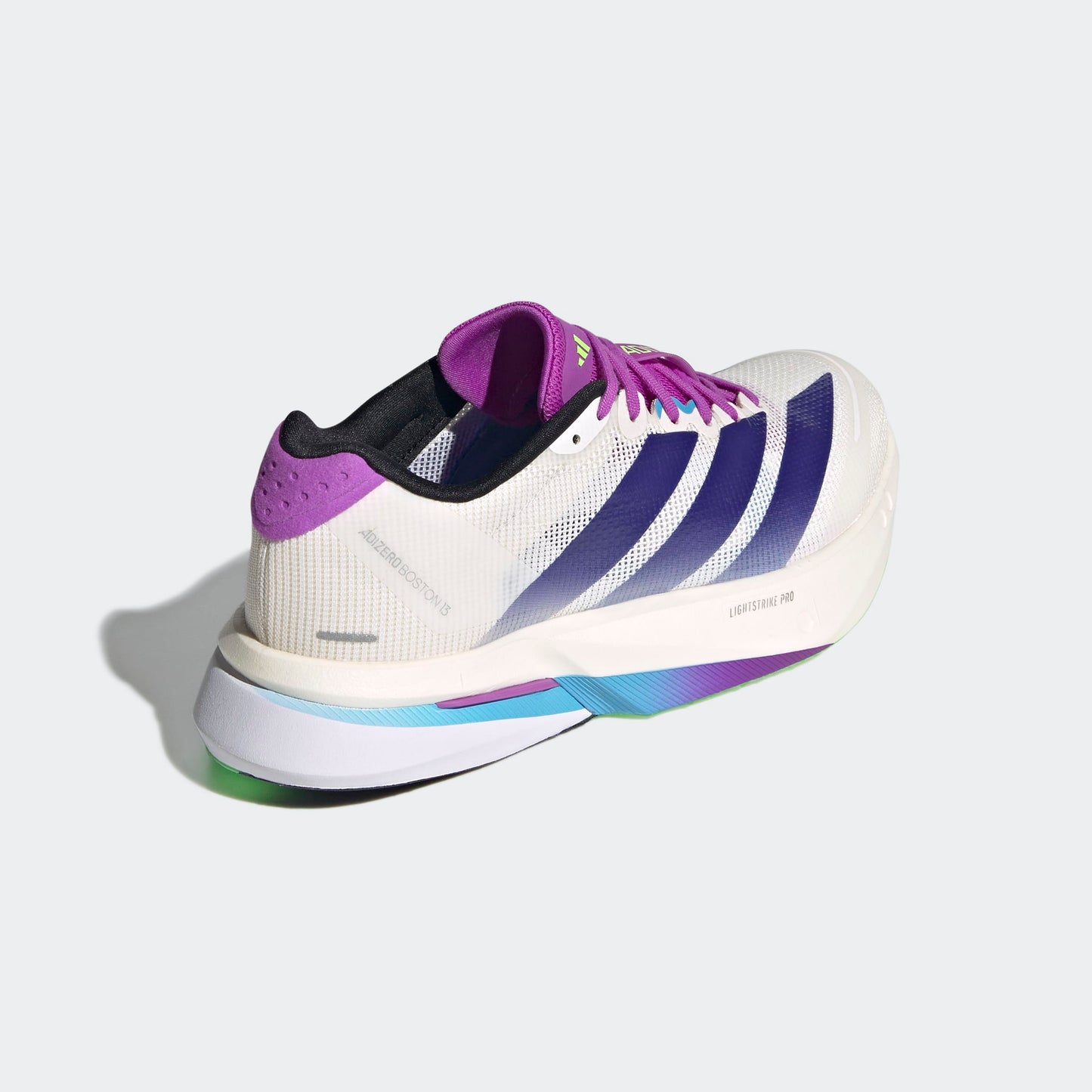 adidas Boston 13 | Core White / Collegiate Purple / Lime Burst | Womens