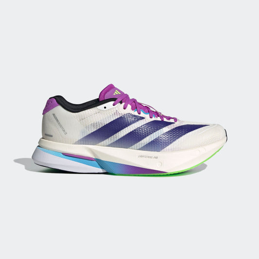 adidas Boston 13 | Core White / Collegiate Purple / Lime Burst | Womens