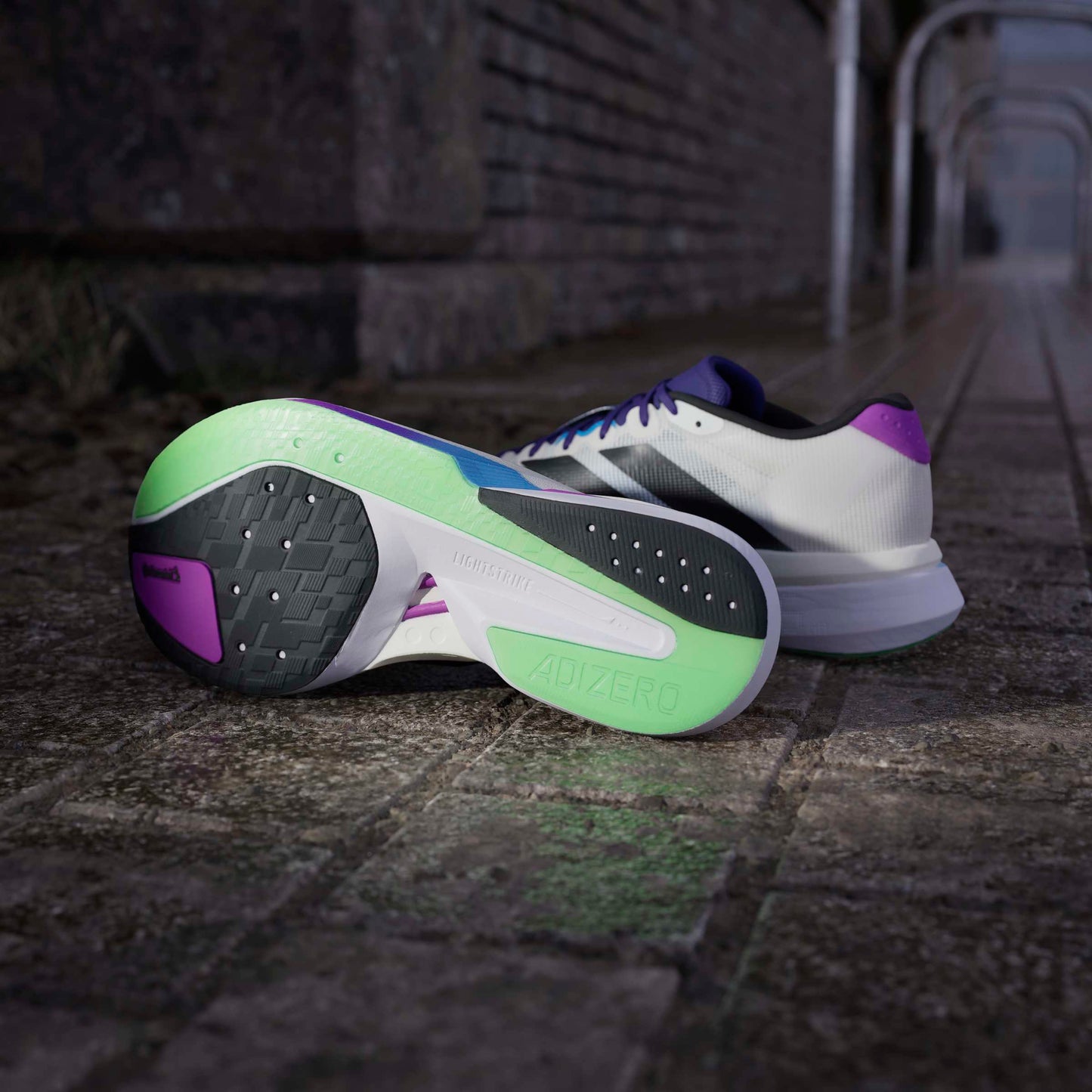 adidas Boston 13 | Core White / Core Black / Lime Burst | Mens