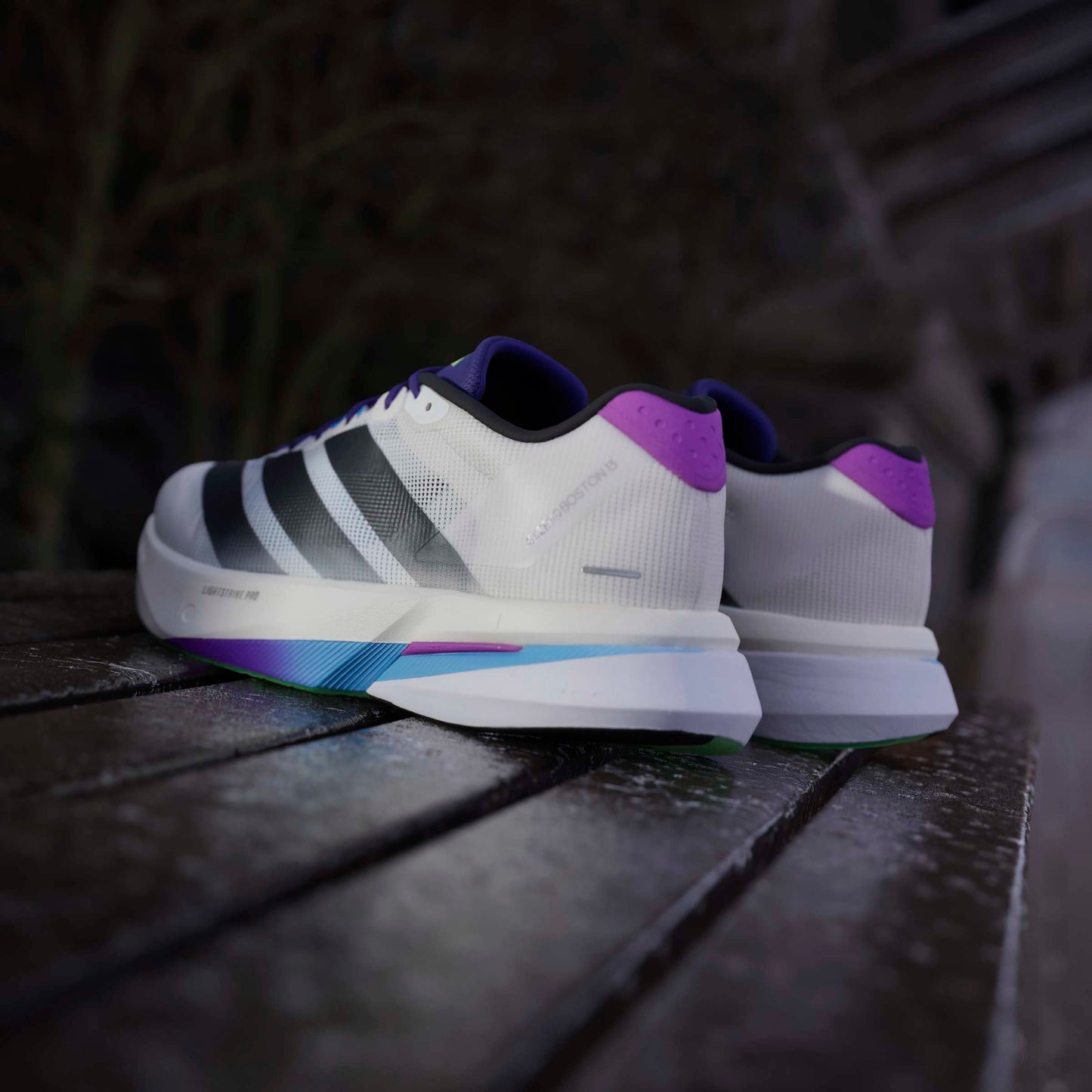 adidas Boston 13 | Core White / Core Black / Lime Burst | Mens