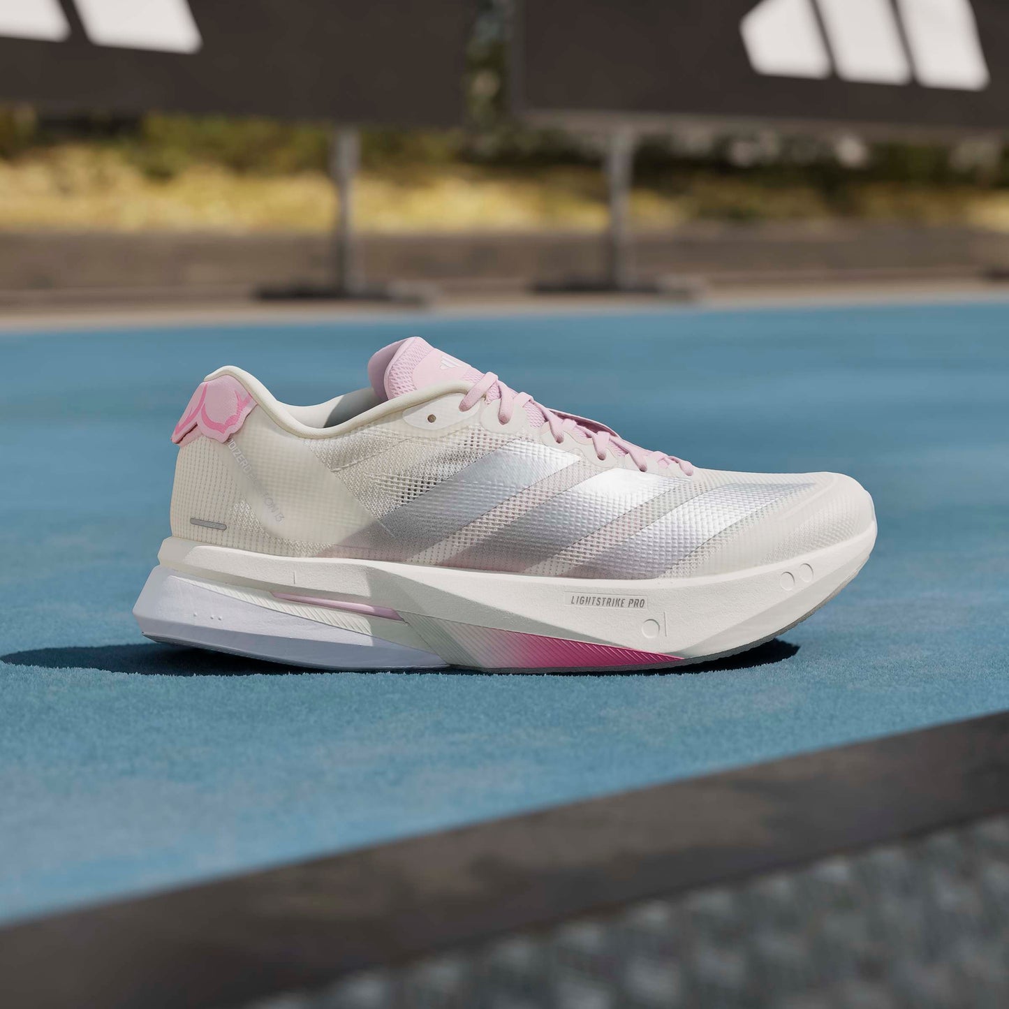 adidas Boston 13 | Core White / Silver Metallic / Clear Pink | Womens