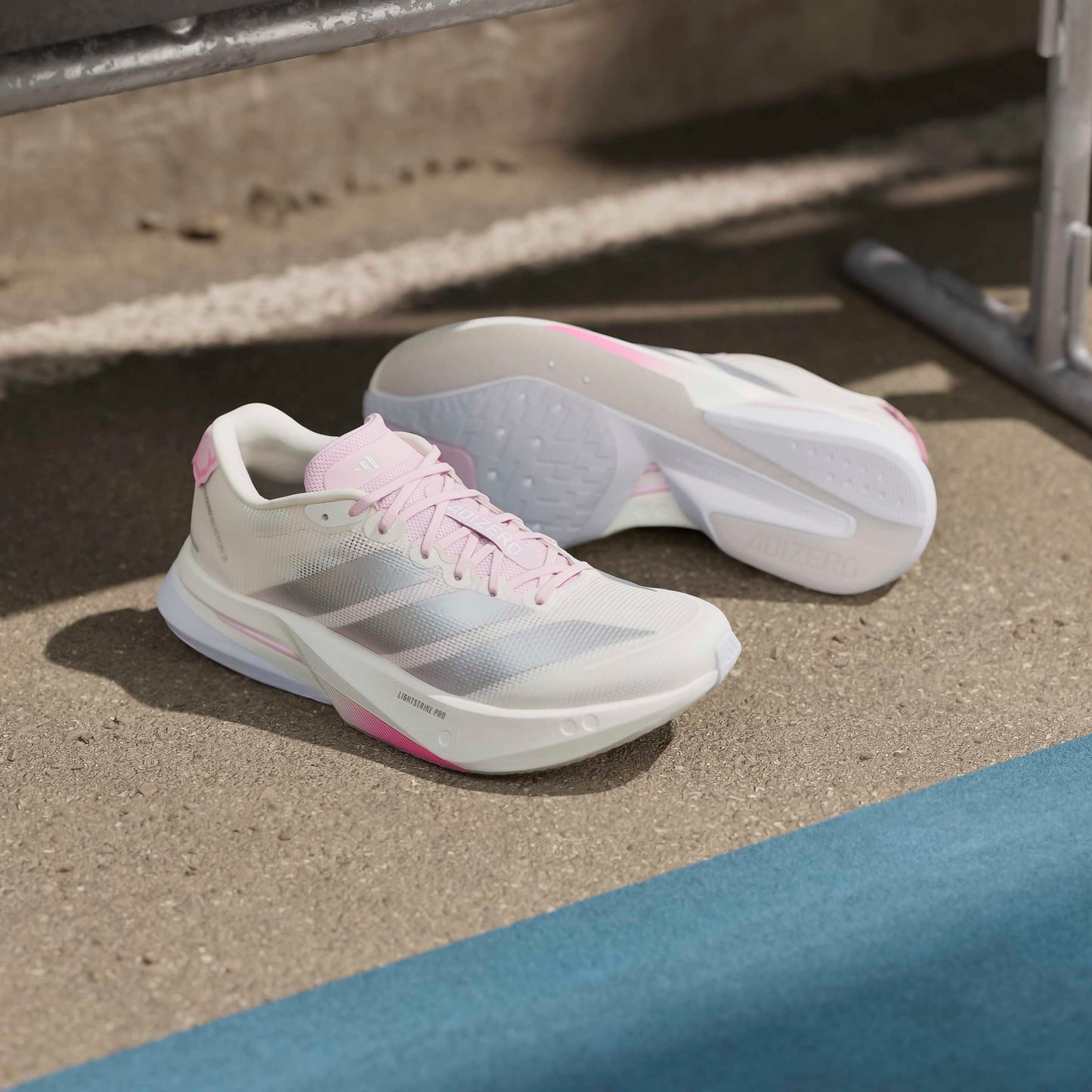 adidas Boston 13 | Core White / Silver Metallic / Clear Pink | Womens