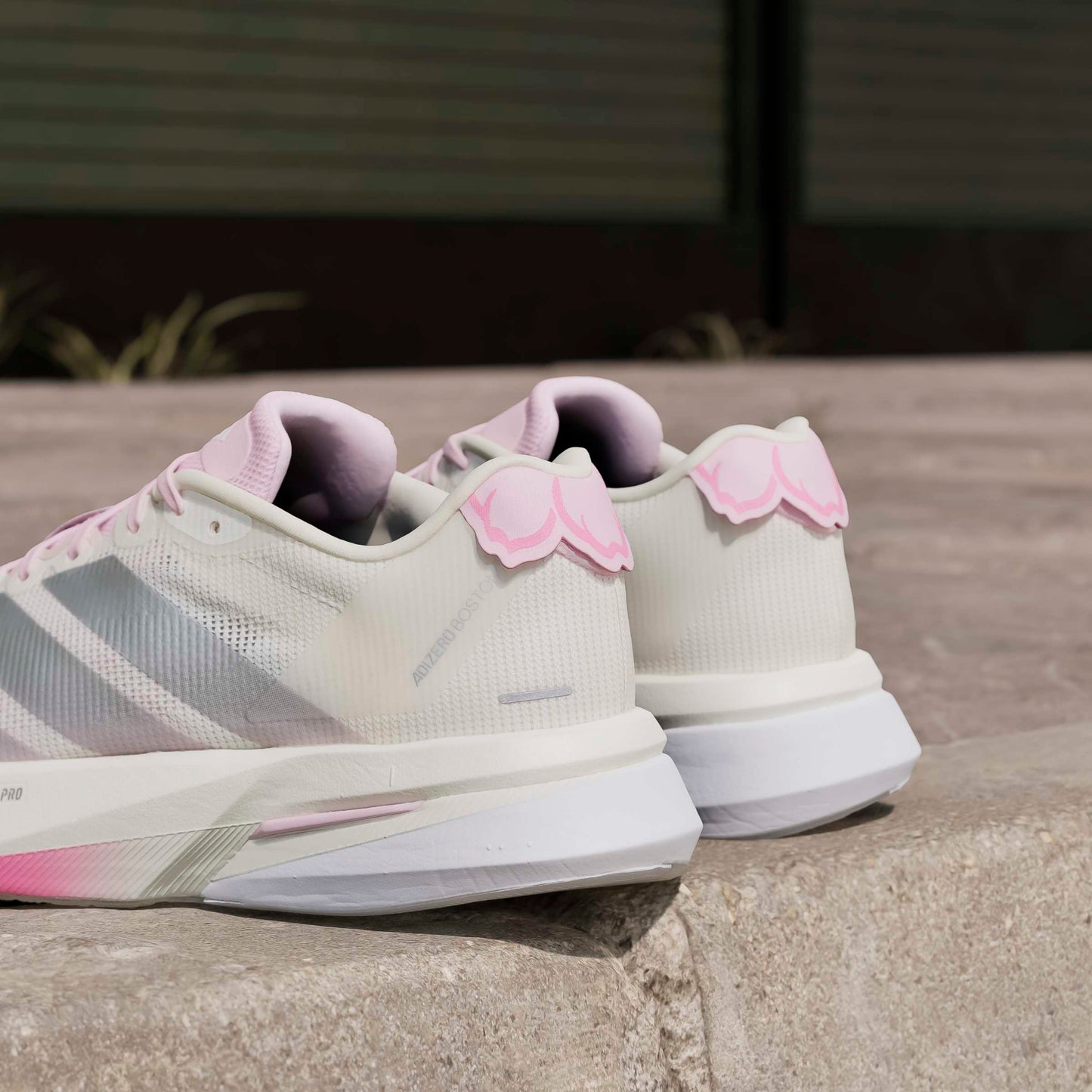adidas Boston 13 | Core White / Silver Metallic / Clear Pink | Womens