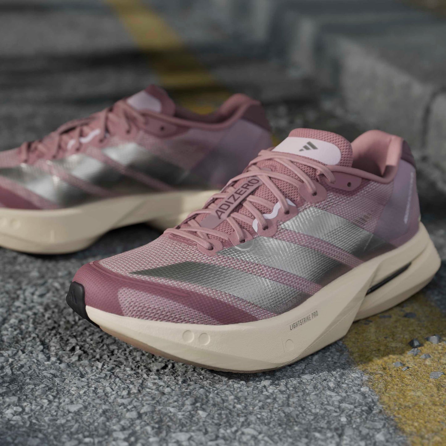 adidas Boston 13 | Magic Mauve / Silver Metallic / Ice Lavender | Womens