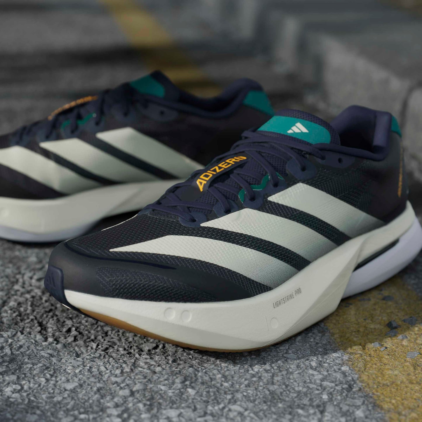 adidas Boston 13 | Night Indigo / Wonder White / Equipment Green | Mens