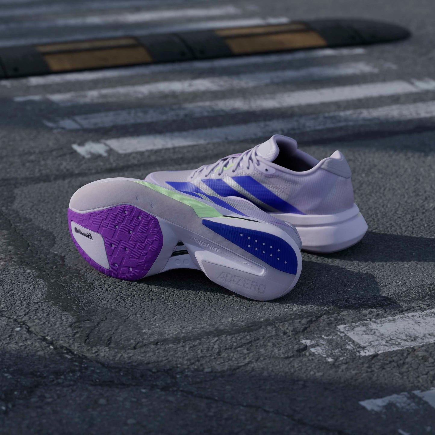 adidas Boston 13 | Purple Tint / Solar Purple / Green Spark | Womens