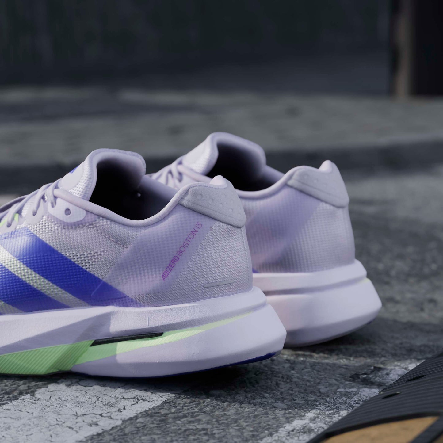 adidas Boston 13 | Purple Tint / Solar Purple / Green Spark | Womens