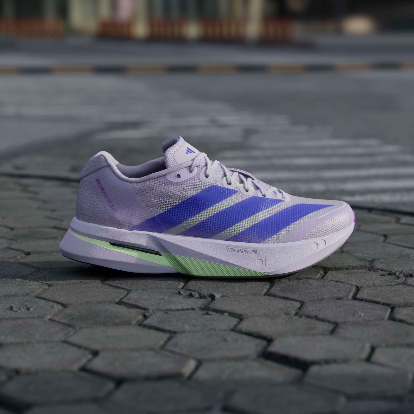 adidas Boston 13 | Purple Tint / Solar Purple / Green Spark | Womens