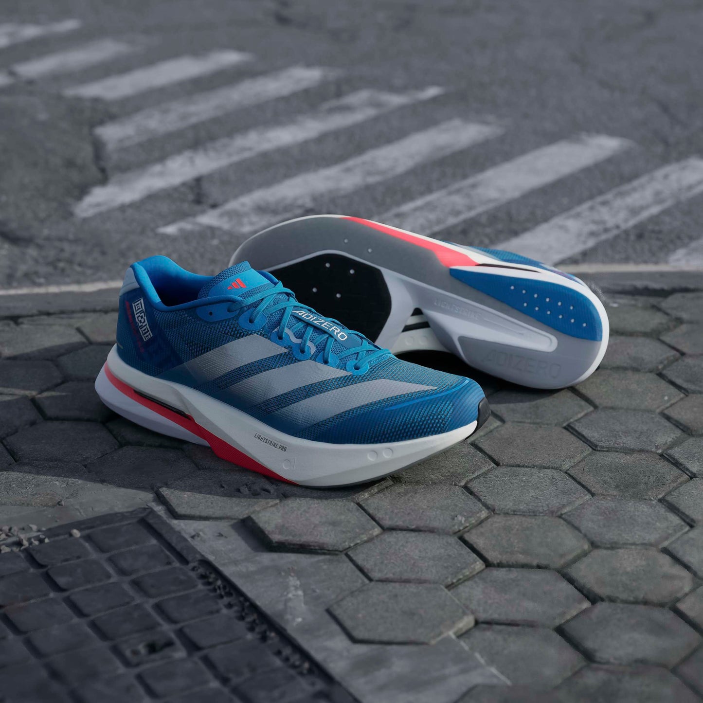 adidas Boston 13 | Solar Blue / Silver Metallic / Dark Solar Blue | Mens