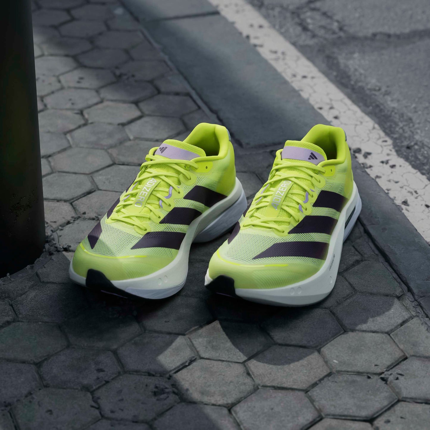 adidas Boston 13 | Solar Yellow / Aurora Plum / Powder Plum | Mens