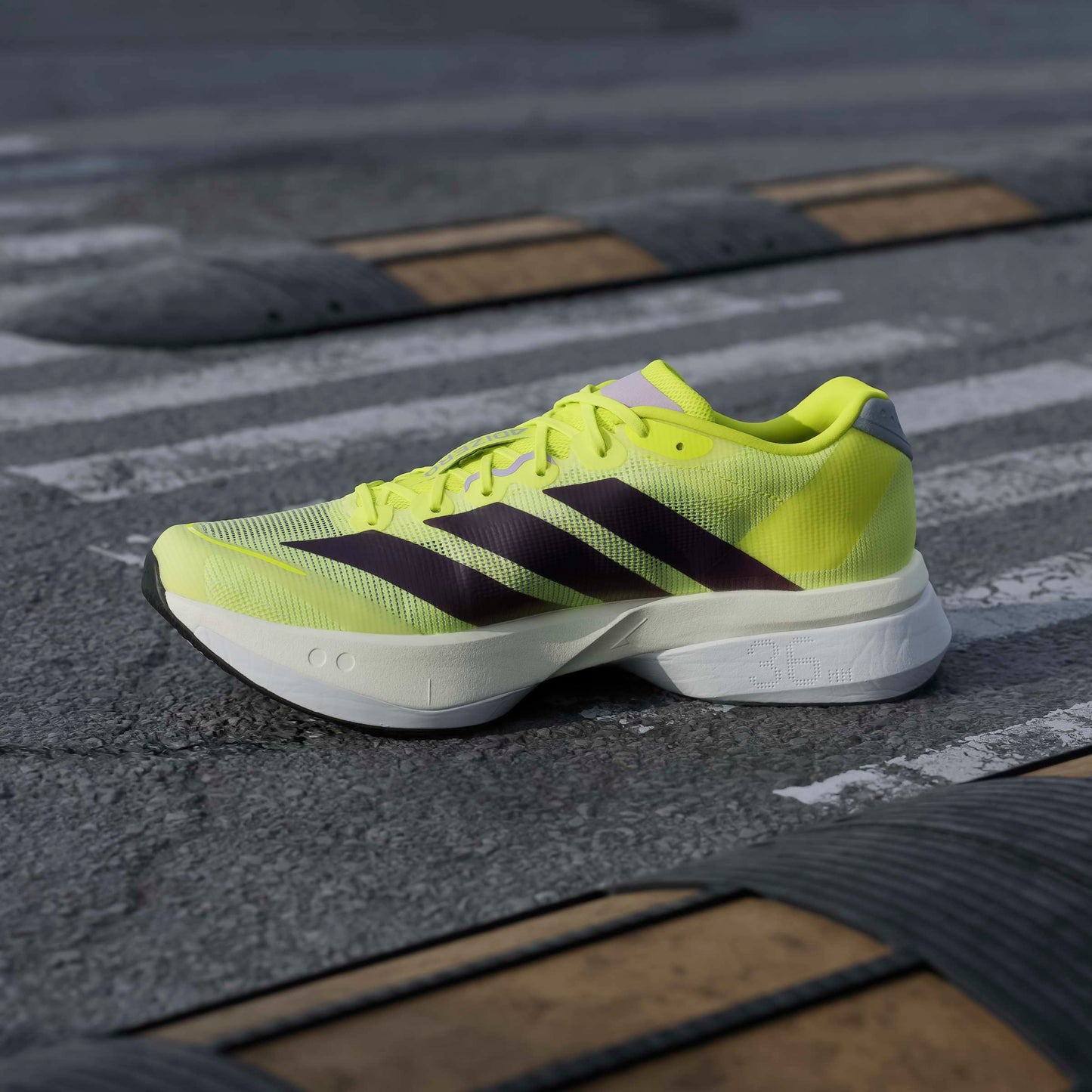 adidas Boston 13 | Solar Yellow / Aurora Plum / Powder Plum | Mens